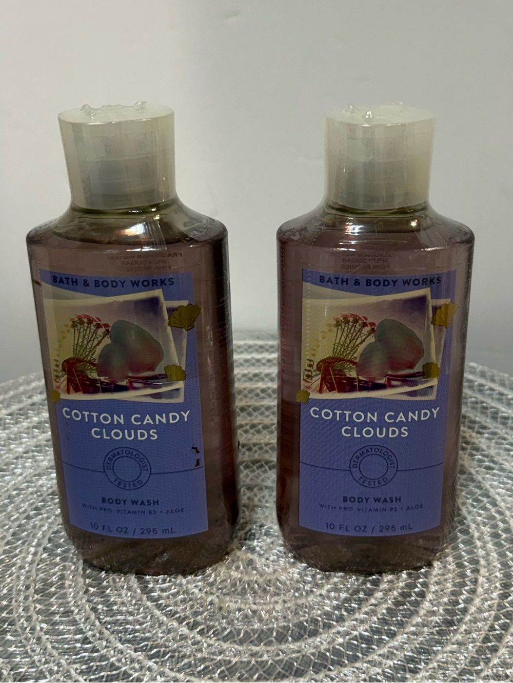 BBW Cotton Candy Clouds Body Wash Set of 2 NWT
